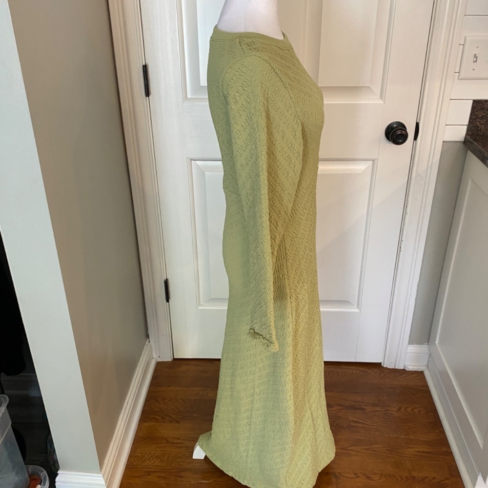 New! Free people Gabby Seamless Midi Dress Green nwot 33499 - Picture 10 of 14
